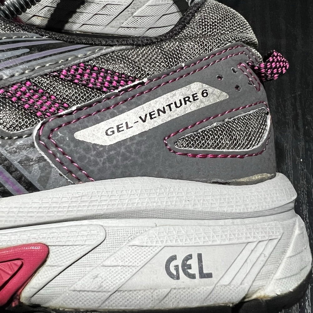 ASICS T7G6N Gel-Venture 6 Women's Running Shoes Size 6.5 Gray Pink, - Picture 2 of 9